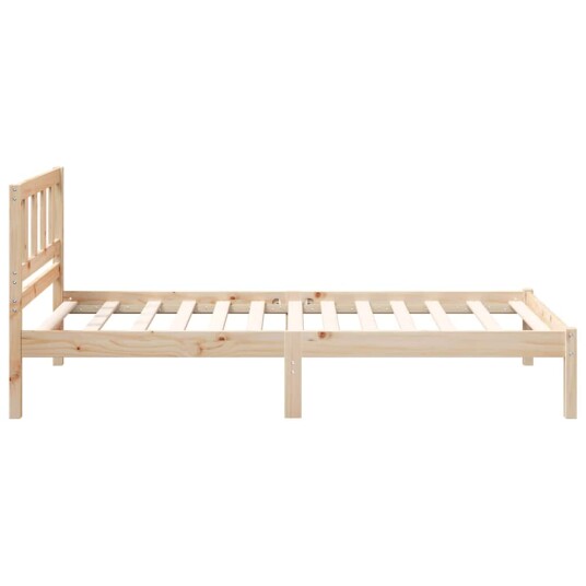  Sengestamme med hodegjerde Brun 75 x 190 cm Heltre furu