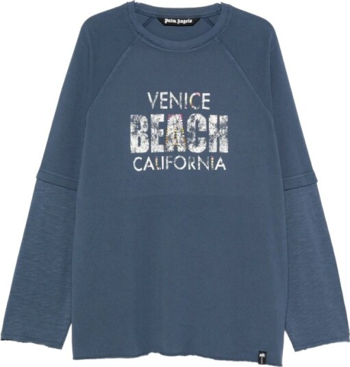 Palm Angels Herre Gensere & Hettegensere Blå XL,
