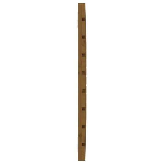 vidaXL Veggmontert hodegavl honningbrun 106x3x63 cm heltre furu