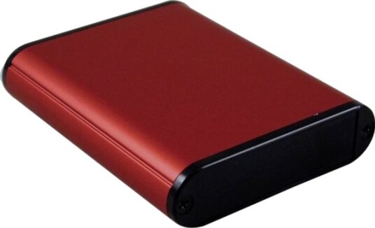 Hammond Electronics 1455B802RD 80 × 71,7 × 19 mm Aluminium Rød Kabinett