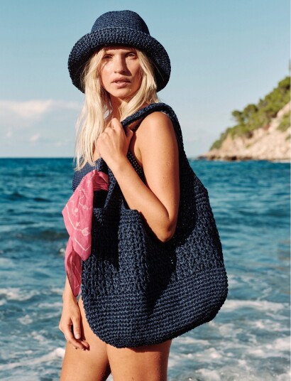 Becksöndergaard Strawchet Riley Bag Navy ONE SIZE