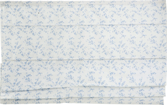 Songvaar® Liftgardin hvit m/blå blader 110x130cm Songvaar Songvaar® Liftgardin hvit m/blå blader 110x130cm Songvaar