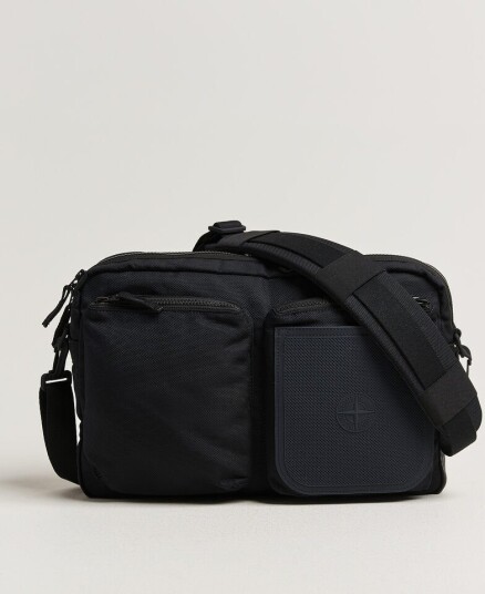 Stone Island Nylon Panama Shoulder Bag Navy Blue
