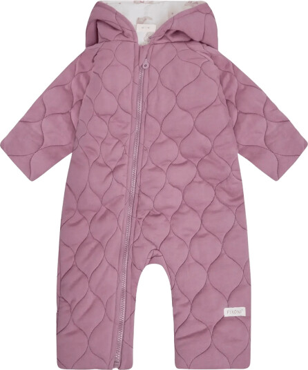 Blå Pram Suit W. Lining   Pink   80