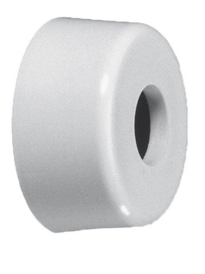 Purus Hvit Plastrosett 32mm Gulv- & Vegghetter i Plast