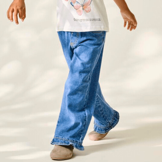 Kids Only Kmgenna wide jeans til småbarn Medium Blue (116) 116