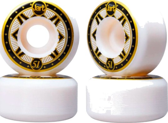 Skateboardhjul Jart Astral 102 A 4-pk hvit 55 mm