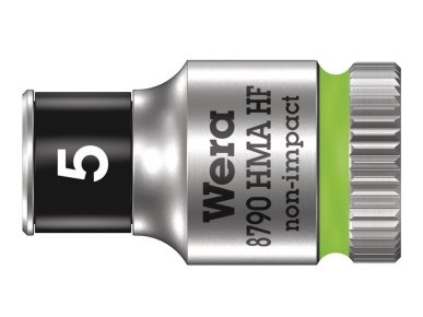 Wera 05003719001, Uttag, 1/4", Metrisk, 1 Huvuden, 5 Mm, Kromvanadinstål Wera 05003719001, Uttag, 1/4", Metrisk, 1 Huvuden, 5 Mm, Kromvanadinstål