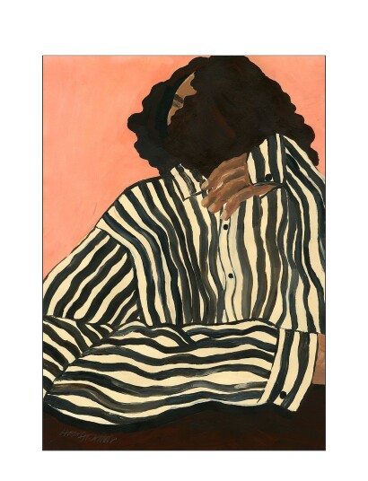 Poster & Frame The Poster Club X Hanna Peterson - Serene Stripes - Multi/patterned - 30X40CM