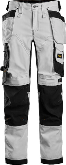 Snickers Workwear 6247 AllroundWork Arbeidsbukse Hvitt / svart Hvit/Svart, Klær