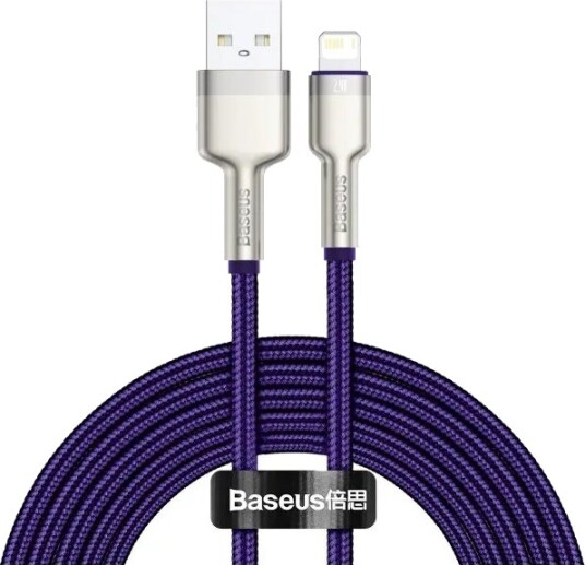 Baseus Cafule Usb Til Lightning Kabel 2,4A 2M Lilla