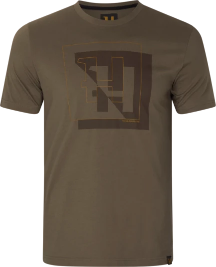 Härkila H logo T skjorte Herre Major brown 3XL 3XL