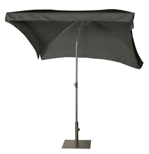 Platinum Aruba parasoll Mørkegrå/svart exkl. parasollfot 2 x 1,3 m Svart
