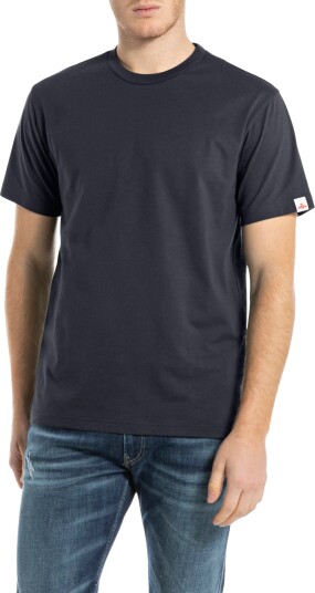 Replay Regular Campus Jersey T Shirt Navy L