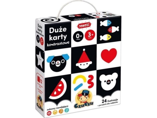Puzzle Czuczu Store kontrastkort for barn 0 og 3 måneder+