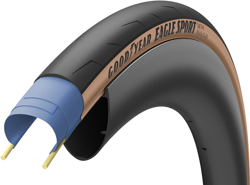 Goodyear Eagle Sport 700x30c TubeType Tan Skinwall Goodyear Eagle Sport 700x30c TubeType Tan Skinwall