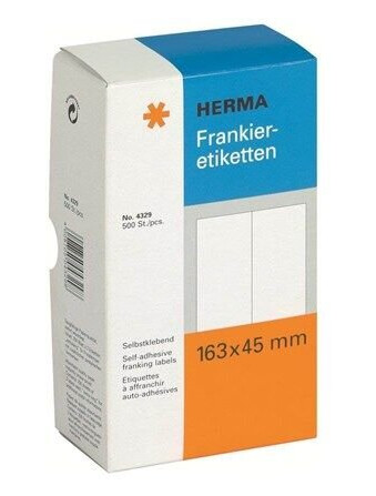 HERMA Franking labels - 500 label(s) - 163 x 45 mm