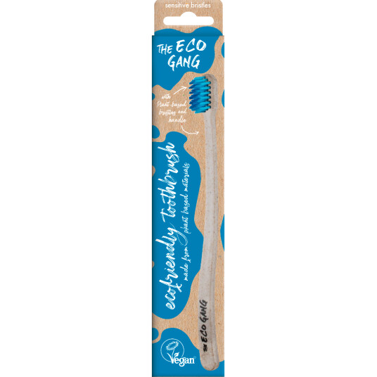 Plantebasert tannbørste THE ECO GANG Sensitive Bristles BLÅ BØRSTEHÅR