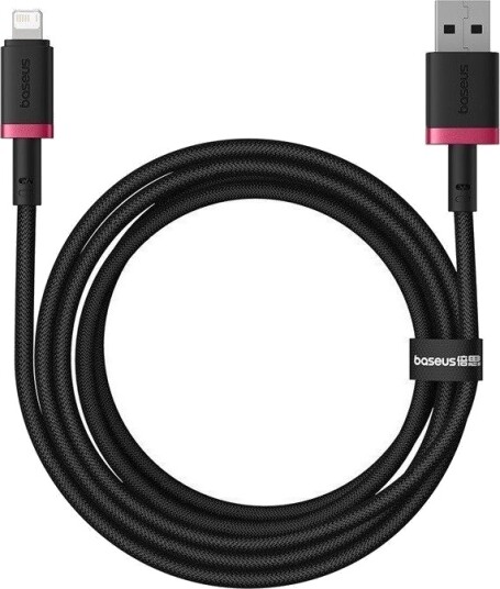 Baseus Dura Series Usb A Til Lightning Kabel 18W 2.4A 2 M Rød P10377801u01 03