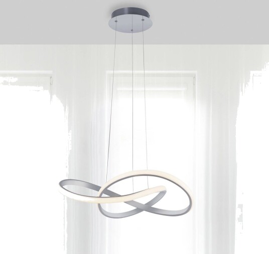 JUST LIGHT. GmbH Pendellampe Maria, dimbar, Aluminium / grå / sink, Soverom, Aluminium, Moderne JUST LIGHT. GmbH Pendellampe Maria, dimbar, Aluminium / grå / sink, Soverom, Aluminium, Moderne