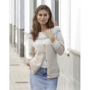 �Nougat Cardigan�by DROPS Design Jakke Strikkeoppskrift str. S XXX Small