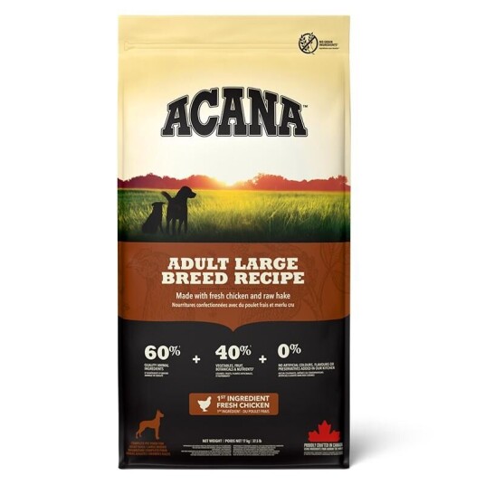 Acana Adult Large Breed Hundefôr 11,4 kg - Proteinrikt og kornfritt Acana Adult Large Breed Hundefôr 11,4 kg - Proteinrikt og kornfritt