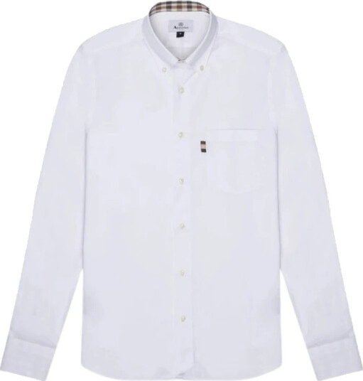 Aquascutum Herre Skjorter Hvit M, Aquascutum Herre Skjorter Hvit M,