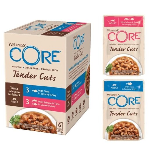 Core Tender Cuts Multipack Tunfisk Våtfôr Til Katt 6 X 85 G Core Tender Cuts Multipack Tunfisk Våtfôr Til Katt 6 X 85 G
