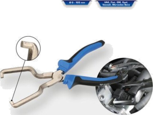 Brilliant Tools Opplåsingsverktøy for Drivstoffledning - Håndverktøy for VW, Audi, Fiat, GM, Opel, Mercedes