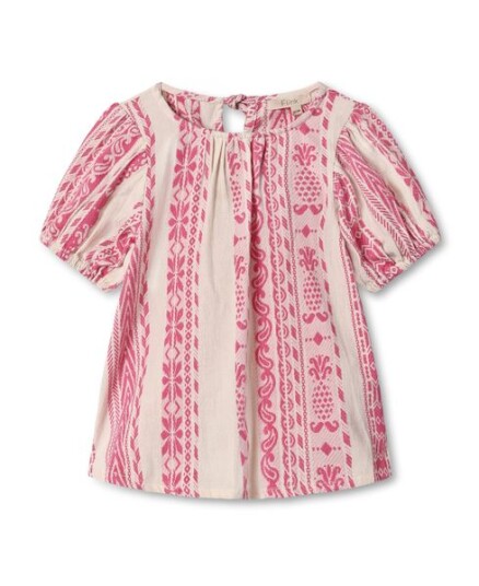 Fliink Addie Ss Blouse Pink 122