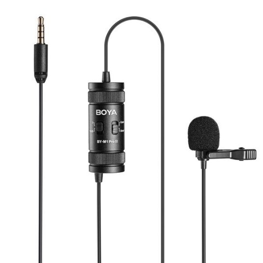 Boya By-M1 Pro II Lavalier Mikrofon med Ledning - Svart Boya By-M1 Pro II Lavalier Mikrofon med Ledning - Svart
