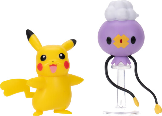 Pokémon Battle Figur 2-pakning Drifloon og Pikachu Pokémon Battle Figur 2-pakning Drifloon og Pikachu