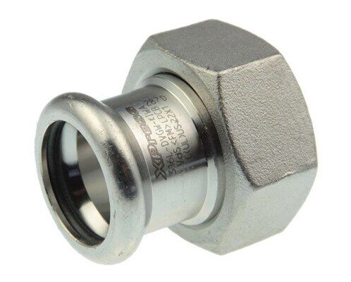 Vsh Fabrieken Xpr stainless coupl w/nut ff 15xg3/4 Vsh Fabrieken Xpr stainless coupl w/nut ff 15xg3/4