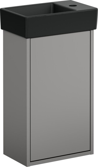 Gustavsberg Artic Small GB71ACVC34TL38L Servantskap askegrå/matt svart 36 cm venstre Askegrå/mattsvart Baderom