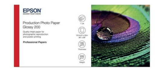 Epson Production - photo paper - 1 roll(s) - Roll (91.4 cm x 30 m) - 200 g/m²