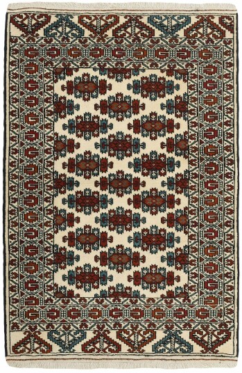 Håndknyttet. Opphav: Persia Torkaman Fine Teppe 103x152