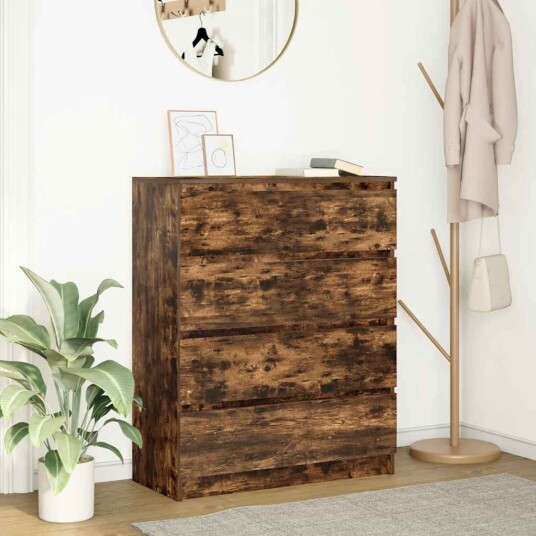 Skjenk røkt eik 80x35x99 cm konstruert tre