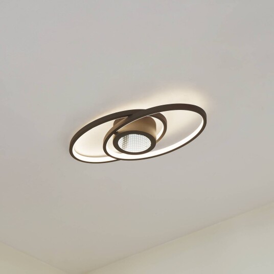 Lindby LED-taklampe Thalina 60 cm dimbar Infinity Tunnel