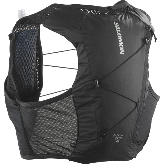 Salomon Active Skin 4 Set Ryggsekk Black/Metal S Salomon Active Skin 4 Set Ryggsekk Black/Metal S