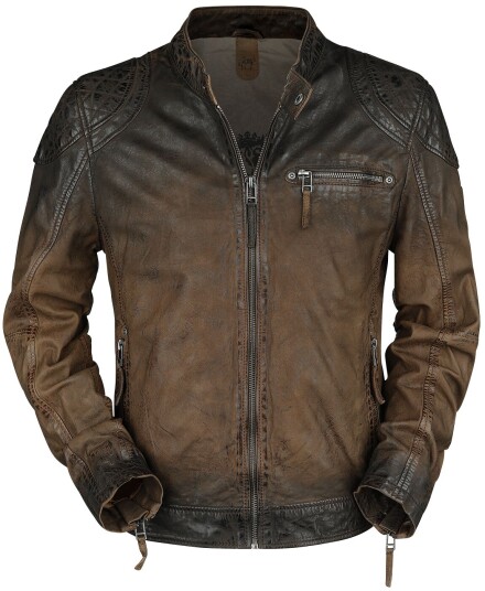 Gipsy Skinnjakke - Arne Slim Fit Lamov - S til 3XL - Herrer - mørkebrun Gipsy Skinnjakke - Arne Slim Fit Lamov - S til 3XL - Herrer - mørkebrun