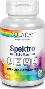 Solaray Spektro Uten Jern Og Vitamin K Solaray Spektro Uten Jern Og Vitamin K