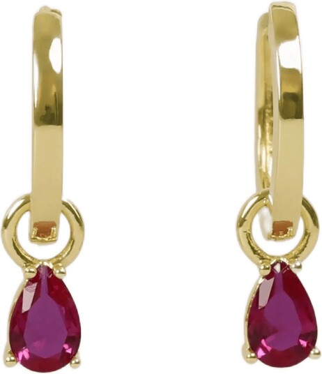 SNÖ of Sweden Trinity Drop Pendant Ring Ear G/Fushia Onesize Gold ONE SIZE