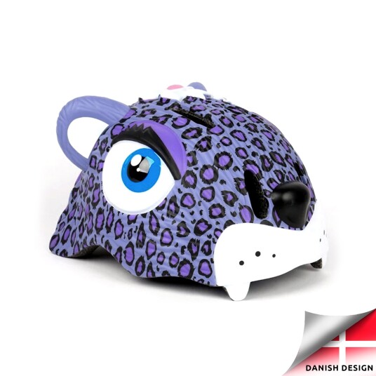 Crazy Safety Leopard Bicycle Helmet Purple CS190106