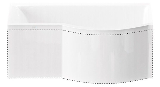 Nordhem Solvik Frontpanel Til Badekar Solvik, 150 cm, Hvit