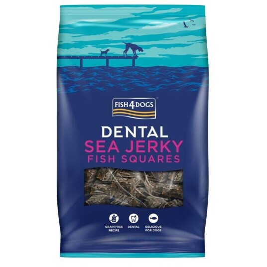 Fish4Dogs Dental Jerky Fisketerninger 575 g - Sunt Hundegodteri