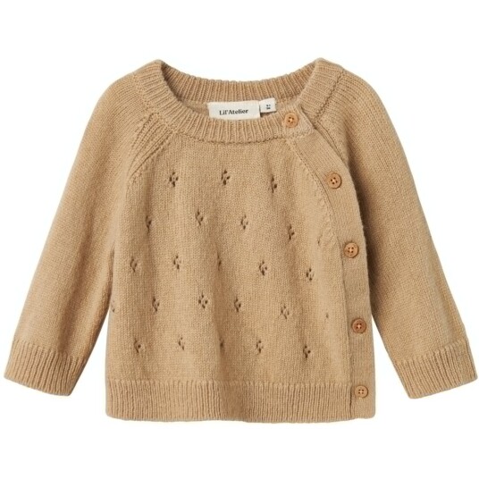 Lil"Atelier Safari Melange Nbnnalio Ls Omslags Strikk Lil 80