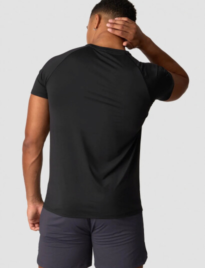 ICANIWILL Workout Melange T Shirt Men Black L ICANIWILL Workout Melange T Shirt Men Black L
