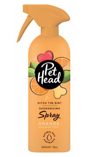 Pet Head Ditch the Dirt Spray 300 ml Hund Pelspleie Vegansk Oransje