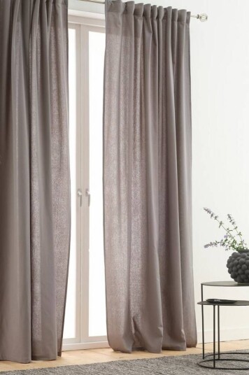 Jotex ELORA gardin med multifunksjonsbånd 2-pk Grå 1564677-01-0 1611471-07-300