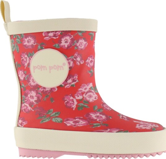 Pom Pom Pmbliss Gumboots Aop HAUTE RED ROSEHIP AOP 23